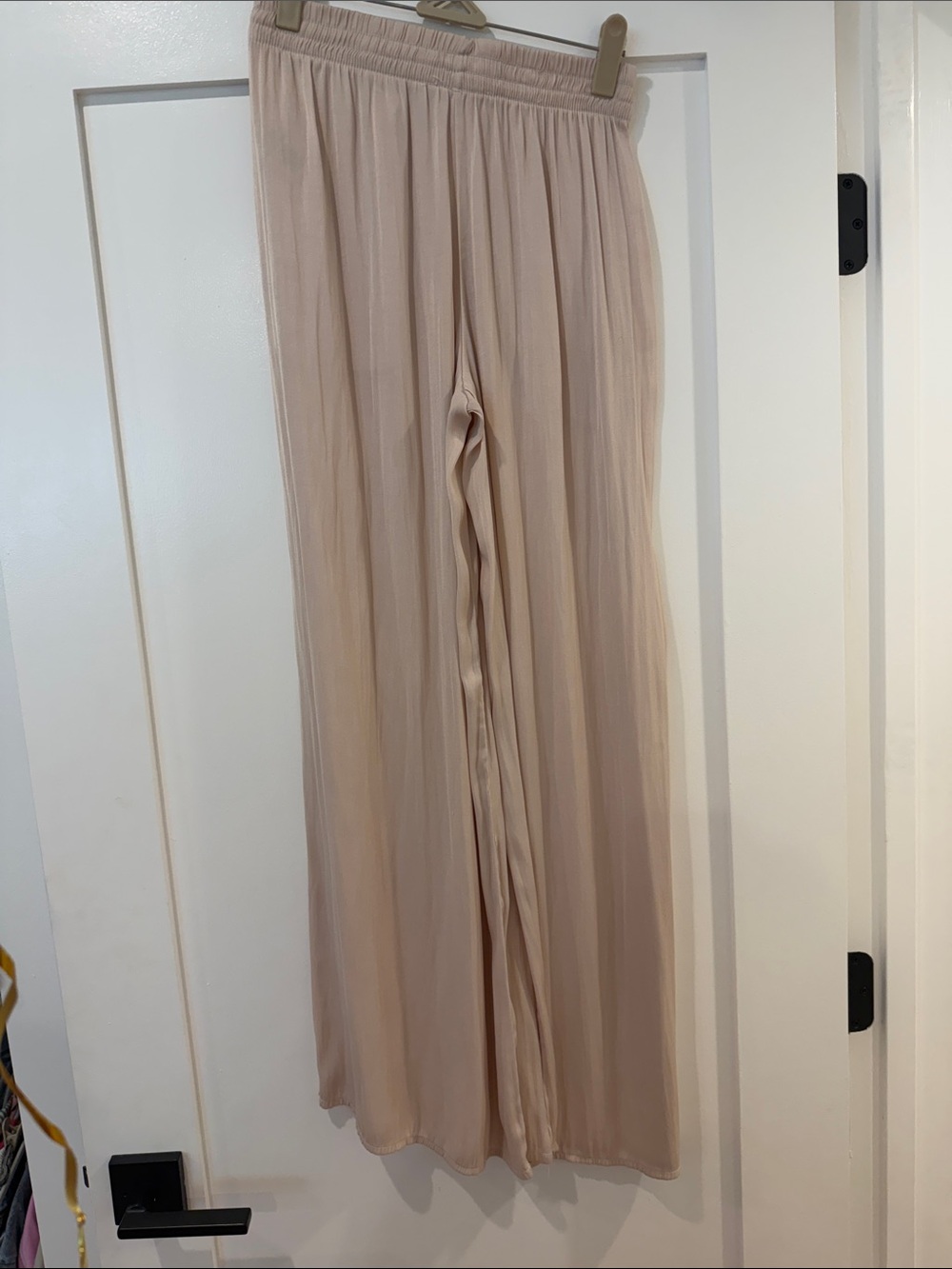 Philosophy Wide-Leg Pleated Pants in Blush